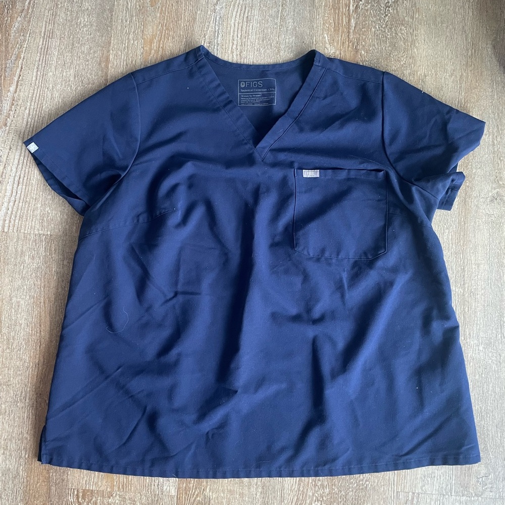 Figs Navy Blue Scrub Set